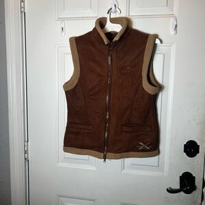 MOXIE Cavalero women’s Kneeland Sherpa Fleece  vest Sz M